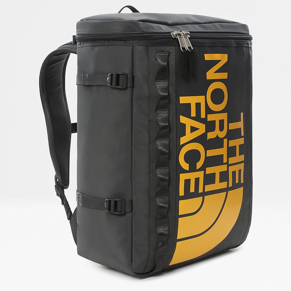 The North Face Backpacks Mens Australia - The North Face Base Camp Fuse Box Light Grey / Yellow (QRU